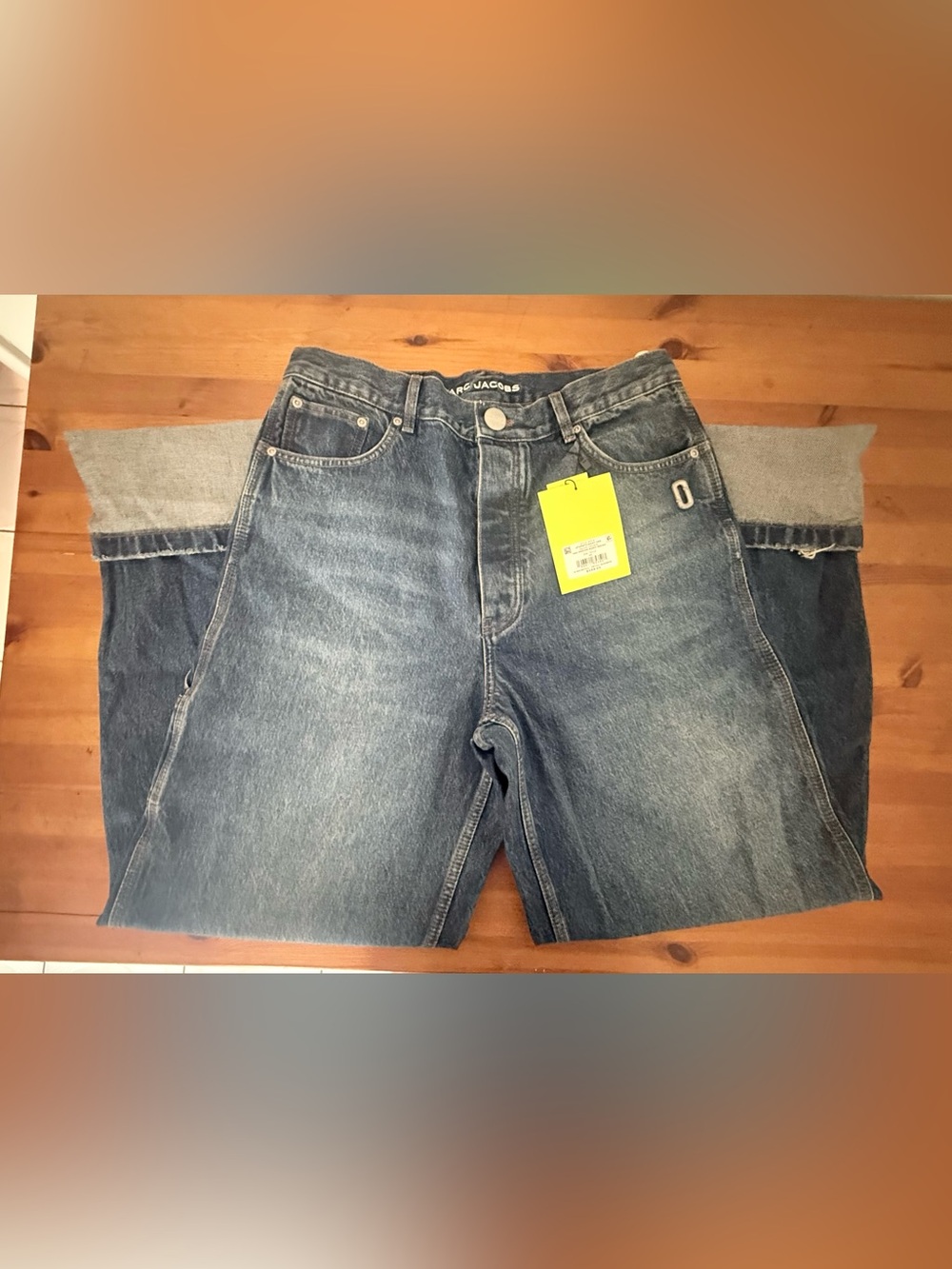 Marc Jacobs Men's Washed Blue Relaxed Jeans